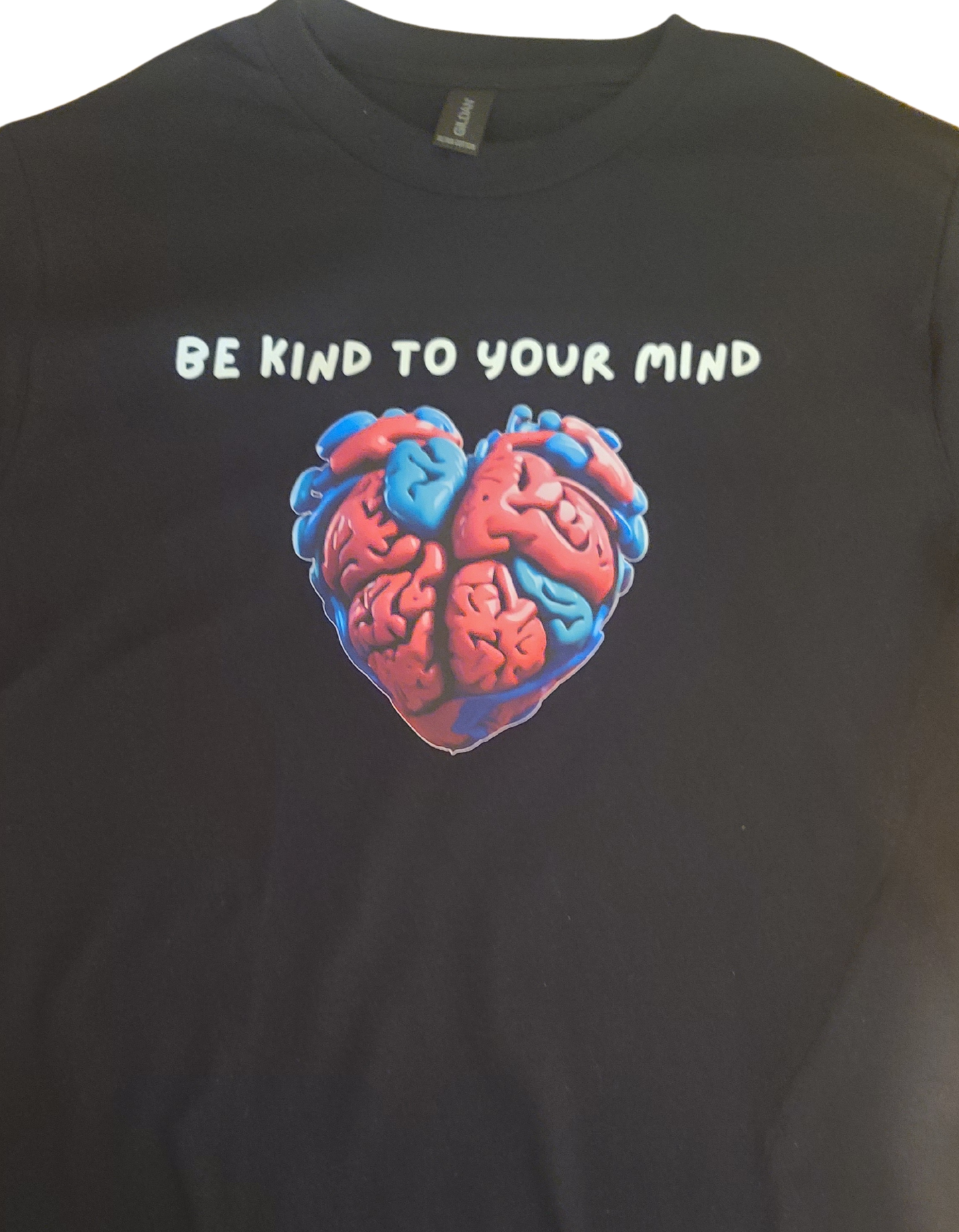 "BE KIND TO YOUR MIND", BLACK LONG SLEEVE T-SHIRT