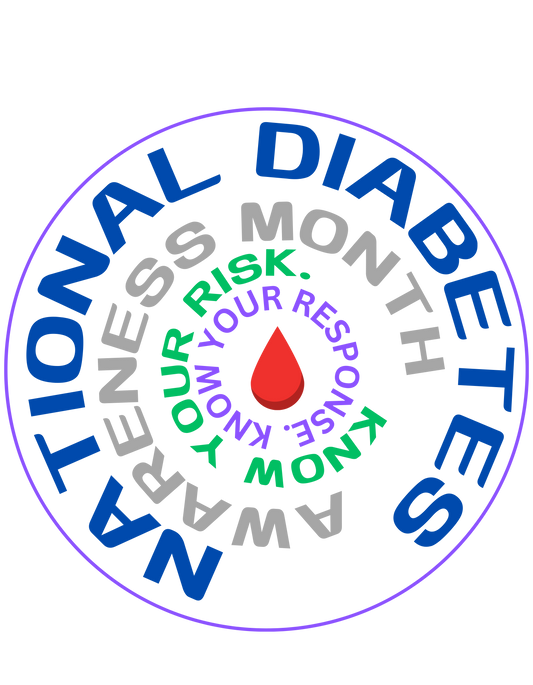 DIABETES AWARENESS LONG SLEEVE BLACK/WHITE CREW NECK SHIRTS