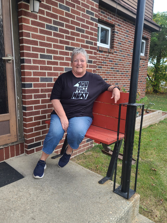 YOU GOT THE NEXT 1, CREW NECK T-SHIRT, SHORT/LONG SLEEVE - WHITE LETTERING