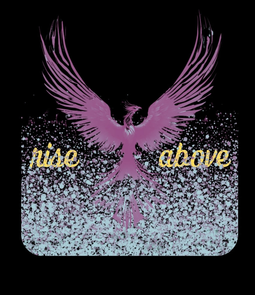 "RISE UP" CREW NECK SWEATSHIRT(glitter print)